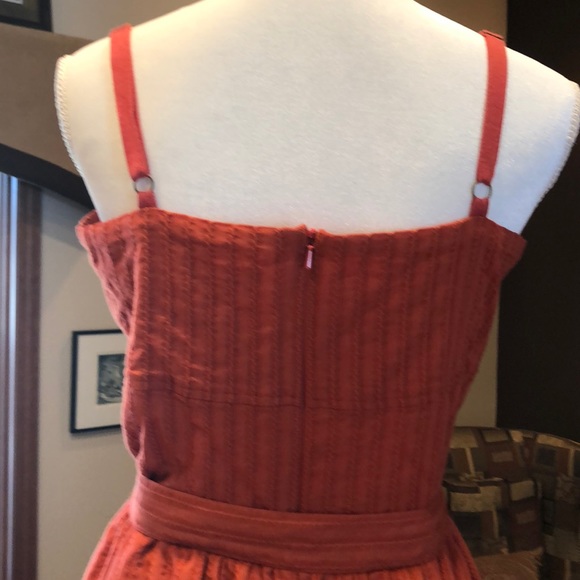 Generra Rust Terracotta Sun Dress S-M 8 - Picture 6 of 6